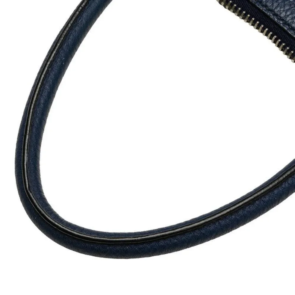 Prada Triangle Logo Plate Leather Handbag - Picture 7 of 10